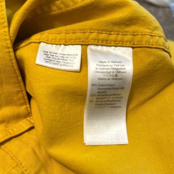 NWOT; J. Crew Mustard Slim Wide Leg Pants; Stylish! - Picture 5 of 5